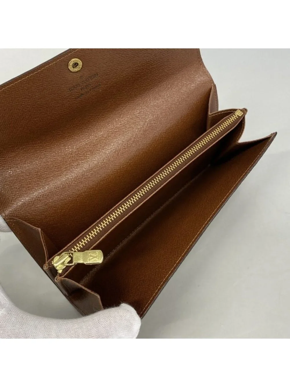 Louis Vuitton Wallet Monogram Porte-Monnaie Cles Brown